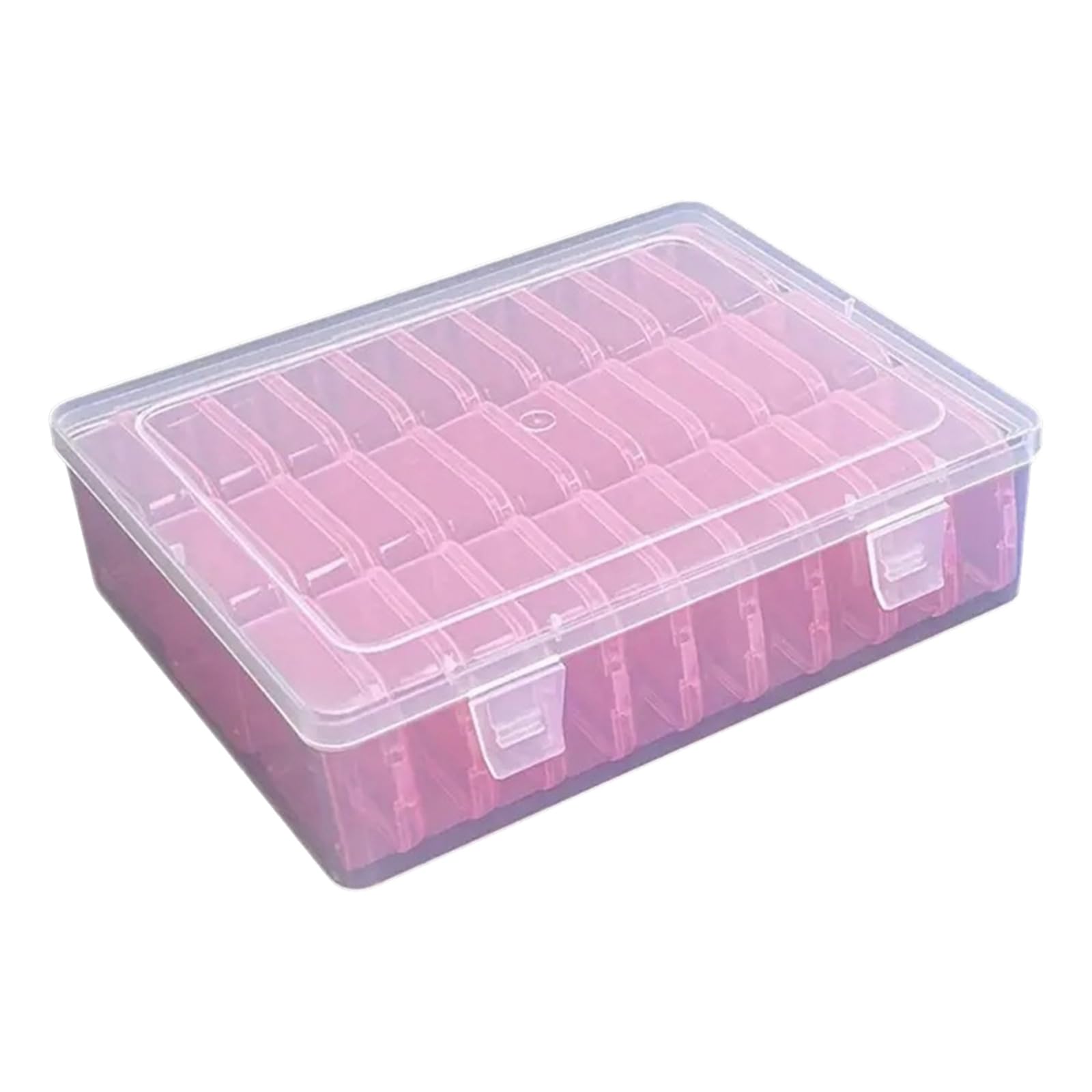 Hdoytxxm A Portable Desktop Organizers With 30 Divisions Clear Sturdy Container Ccessory For Sorting Items Organization Jewelry Sorting Container