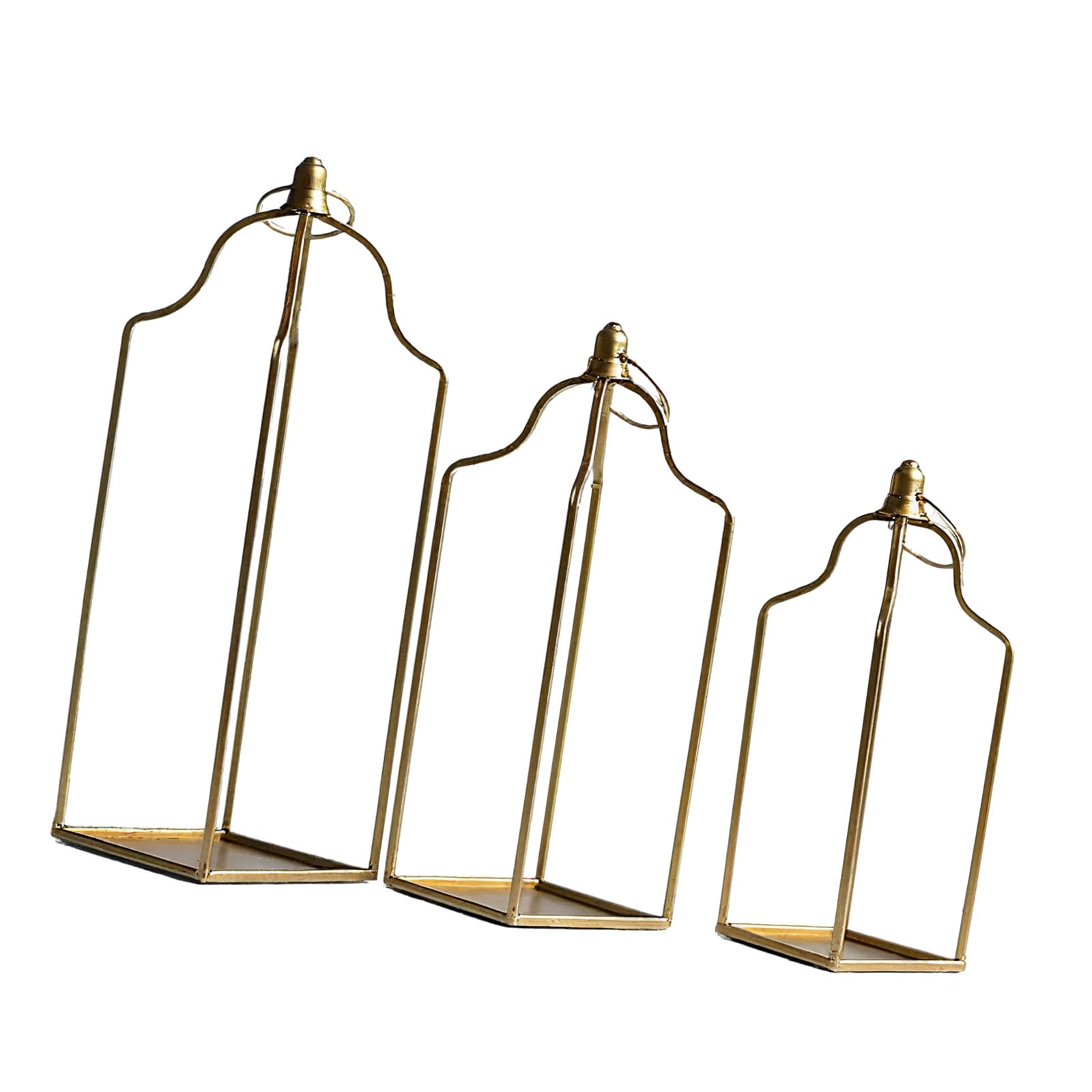 Nucelit Of 3 Nordic Modern Iron Holders Hanging Lamp for Tabletop Shelf Decors Minimalists Home Decoration Holders for Weddings