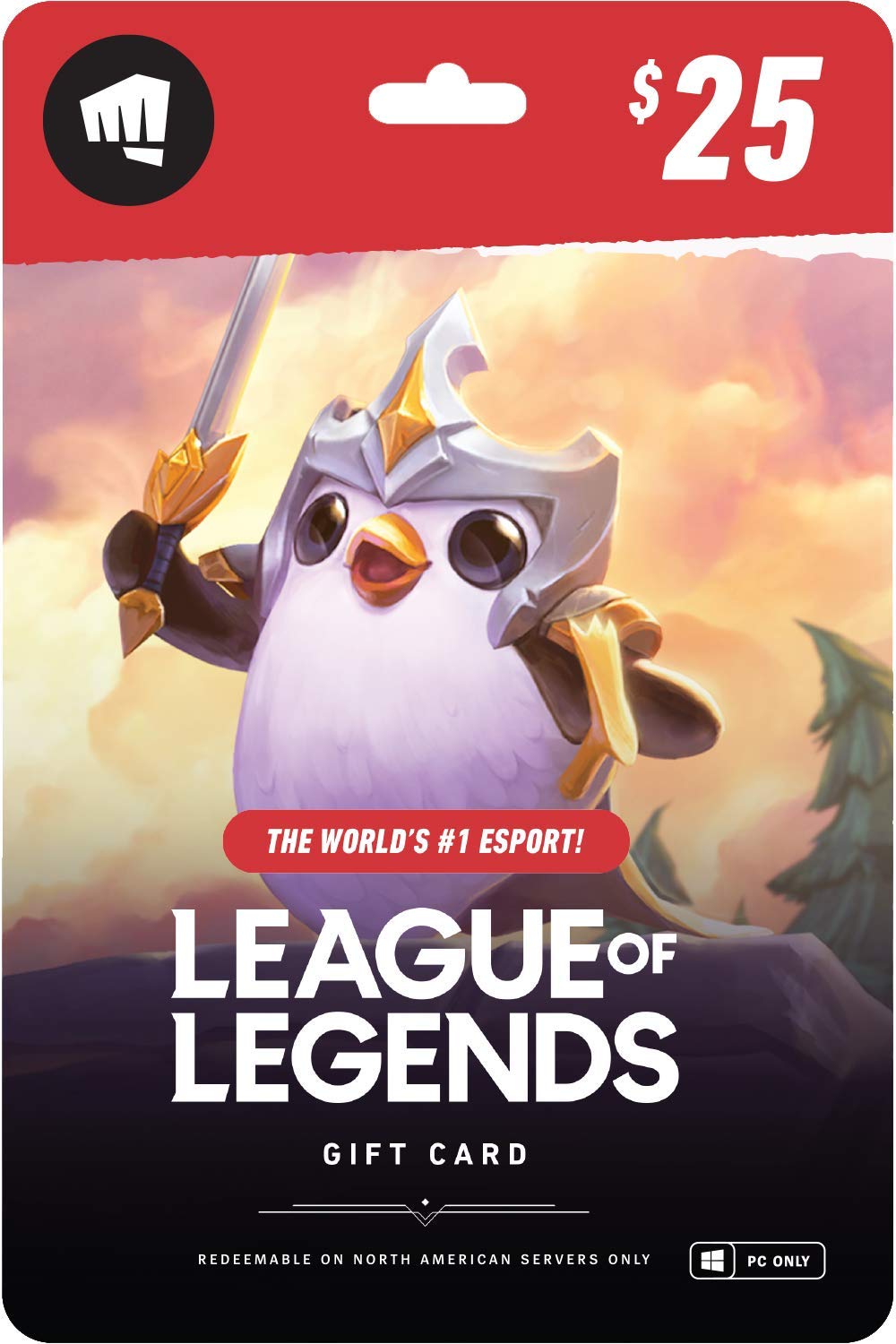 League of Legends 25 Gift Card NA Server Only Online Game Code  | amzdealz