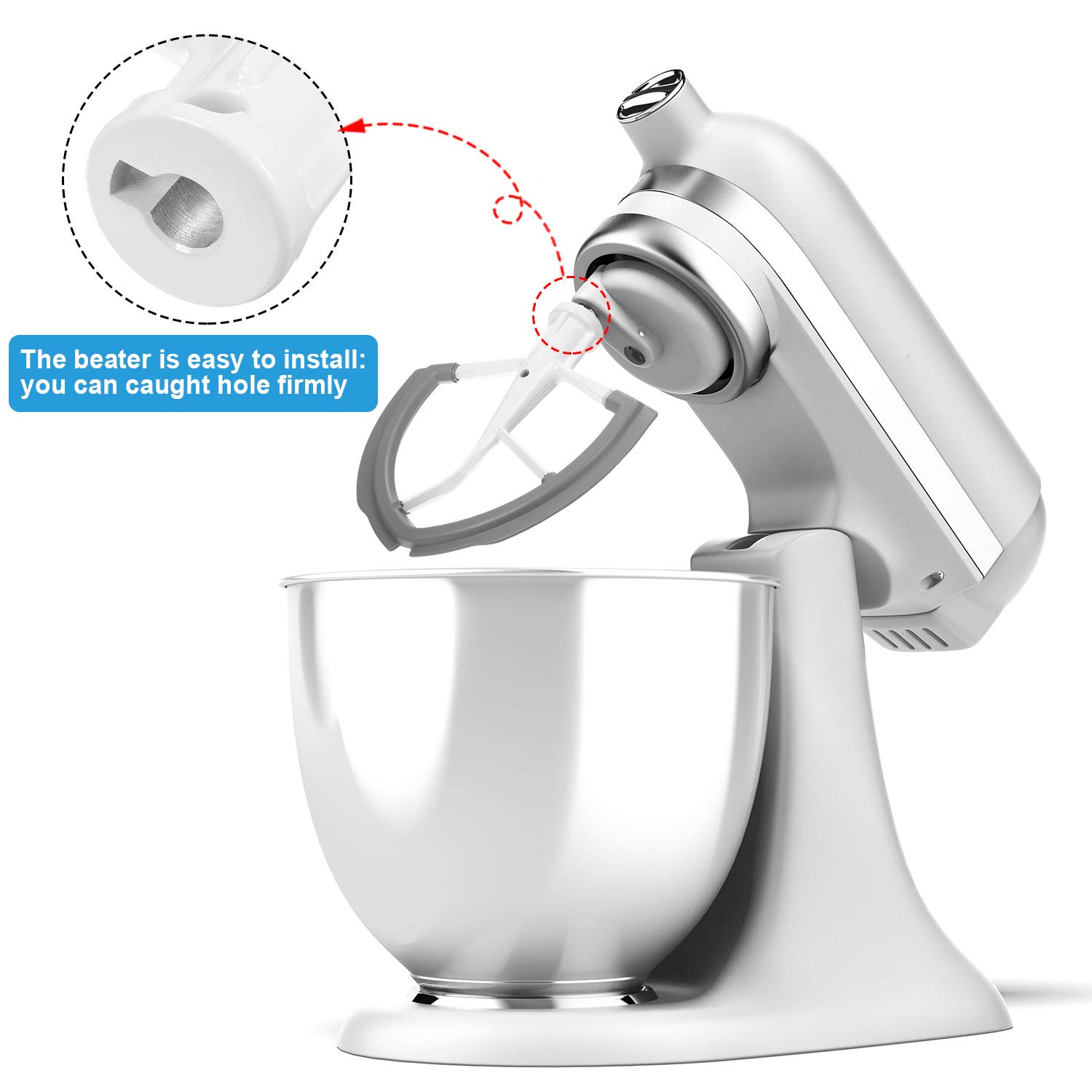 Buy 2 Pieces Stand Mixer Replacement Parts Compatible with KitchenAid
