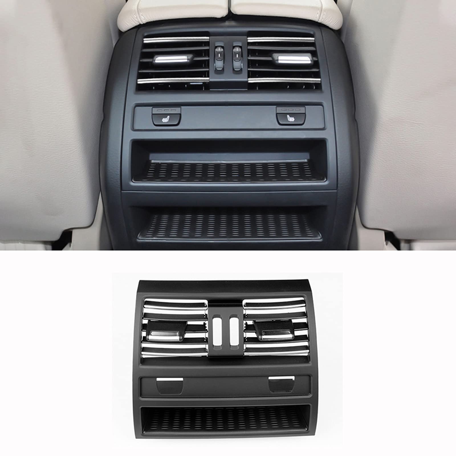 Air Conditioning Vent Grill Outlet Panel Air Grilles Interior AC Air Vent  for BMW Series F10 F11 F18 520 523 525 528 530 535 (Rear-with Heating