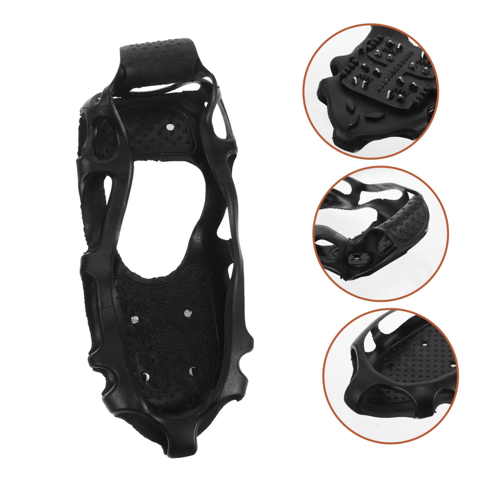 Ramponi Antiscivolo per Scarpe 24 Denti Tpe 1 Paio Nero