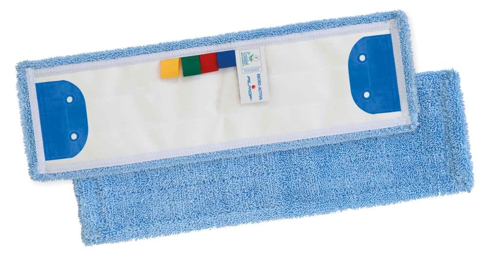 n.3 Panni Speedy MICRO-ACTIVA frangia mop lavapavimenti ultra microfibra cm.40X13 con alette