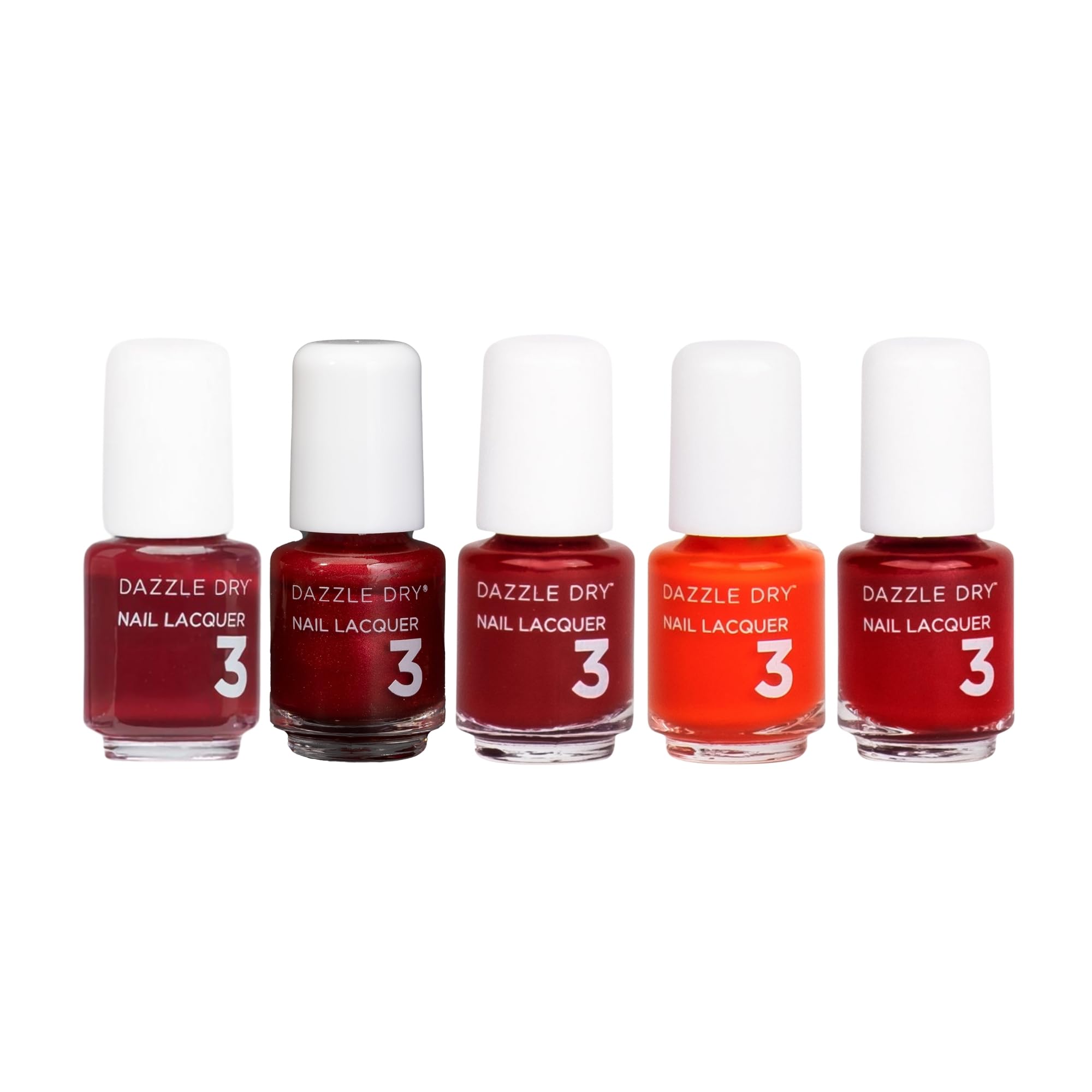 Dazzle Dry Mini Flight - Best of Reds - 5 Mini Lacquers