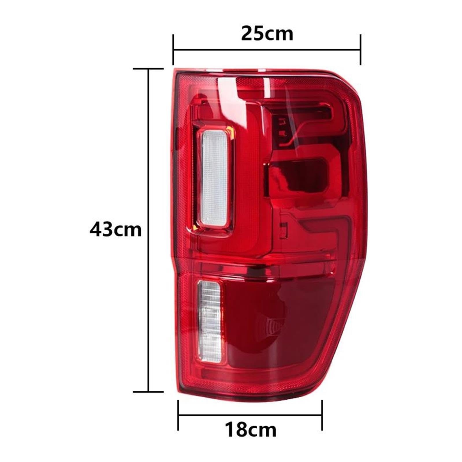 Luz Trasera Para Ford Para Ranger 2019-2023 LED Luz Trasera De Freno Con Lámpara Punto Ciego Señal Giro Conducción KB3Z13404G(Right)