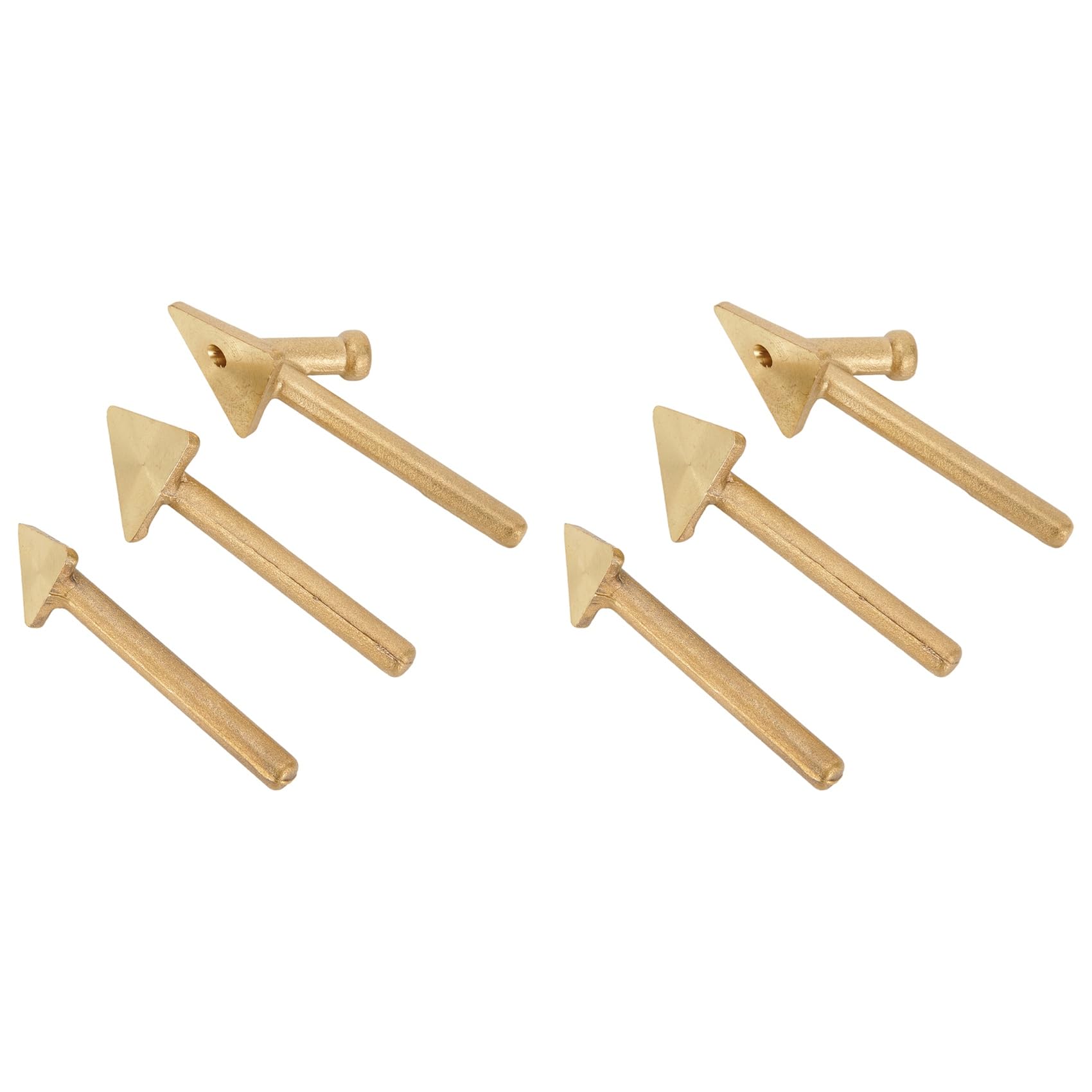Jnchdghwa As Shown 6Pcs Iron Plastic Welder Soldering Iron Tips Copper Repair Triangular Smoothing Head Welding Tips Replacement Tips