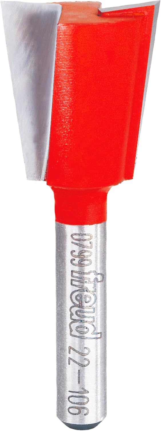 Freud 22-106: 3/4" (dia.) Dovetail Bit with 1/4" shank, 2-1/8" overall length