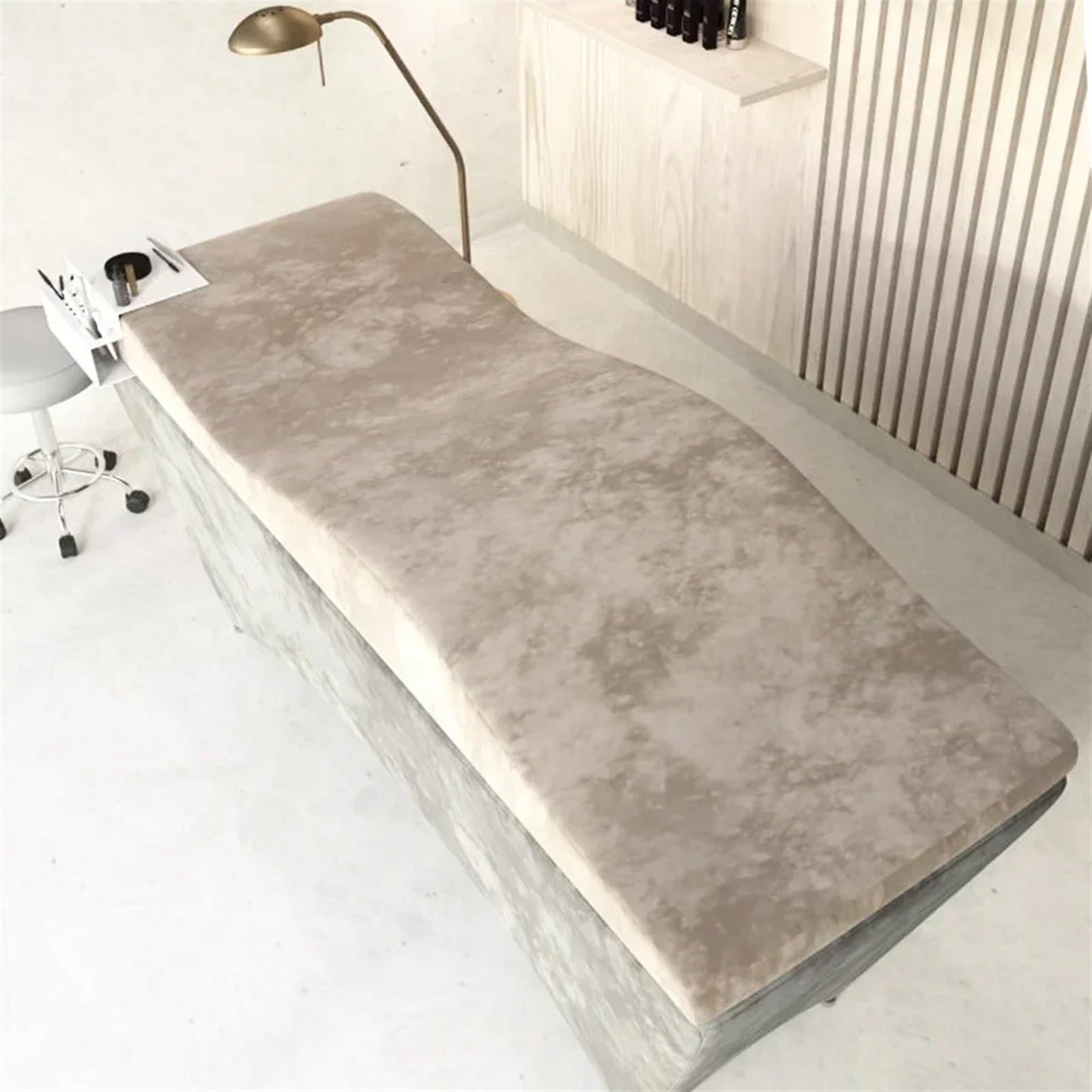 Materasso Per Lettino Extension Ciglia Materasso in schiuma curva con rivestimento in velluto, estensione for tavolo da massaggio in salone
