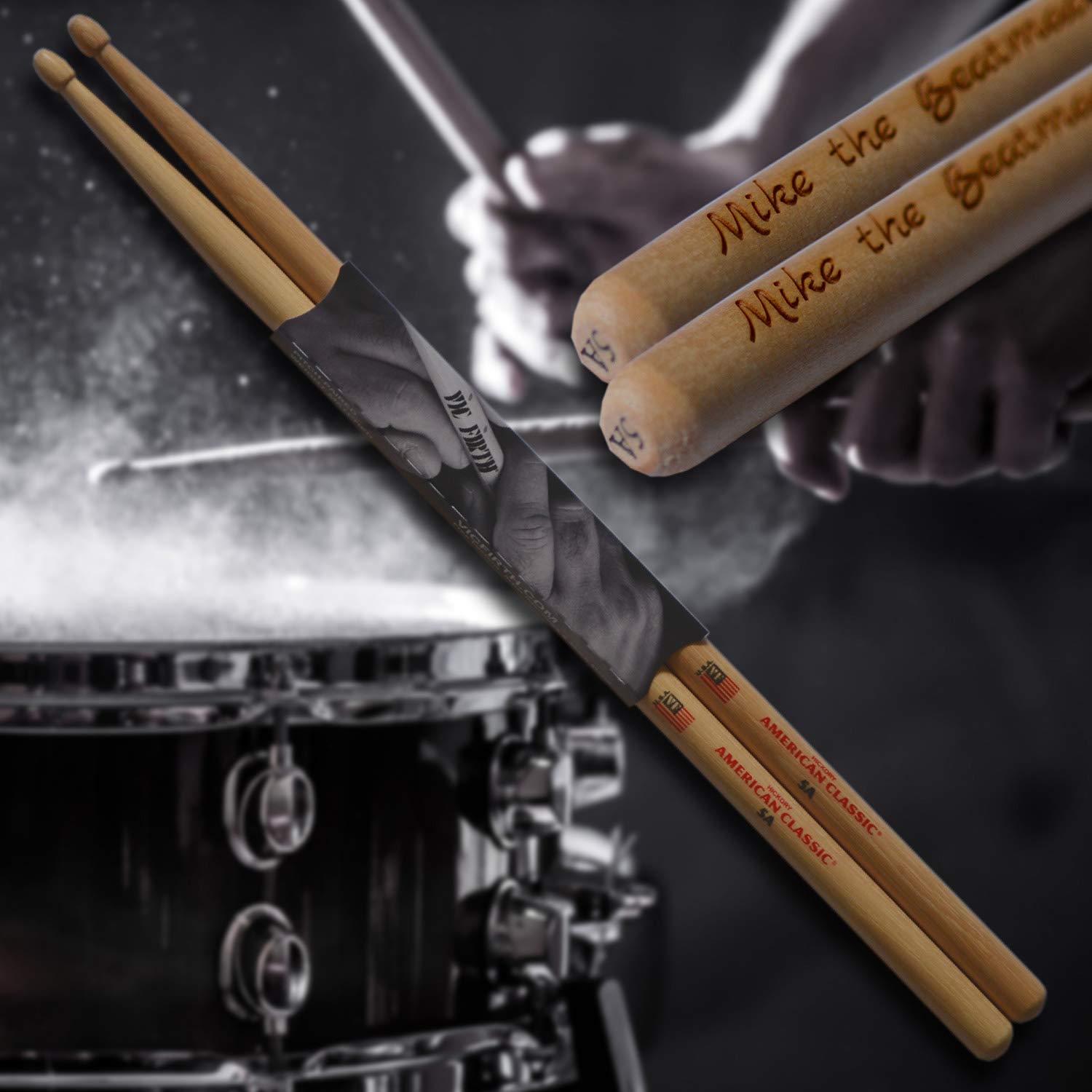 Bacchette Di Batteria Vic Firth 5A Con Incisione Personalizzata - Regalo Per Batteristi - Foto 7