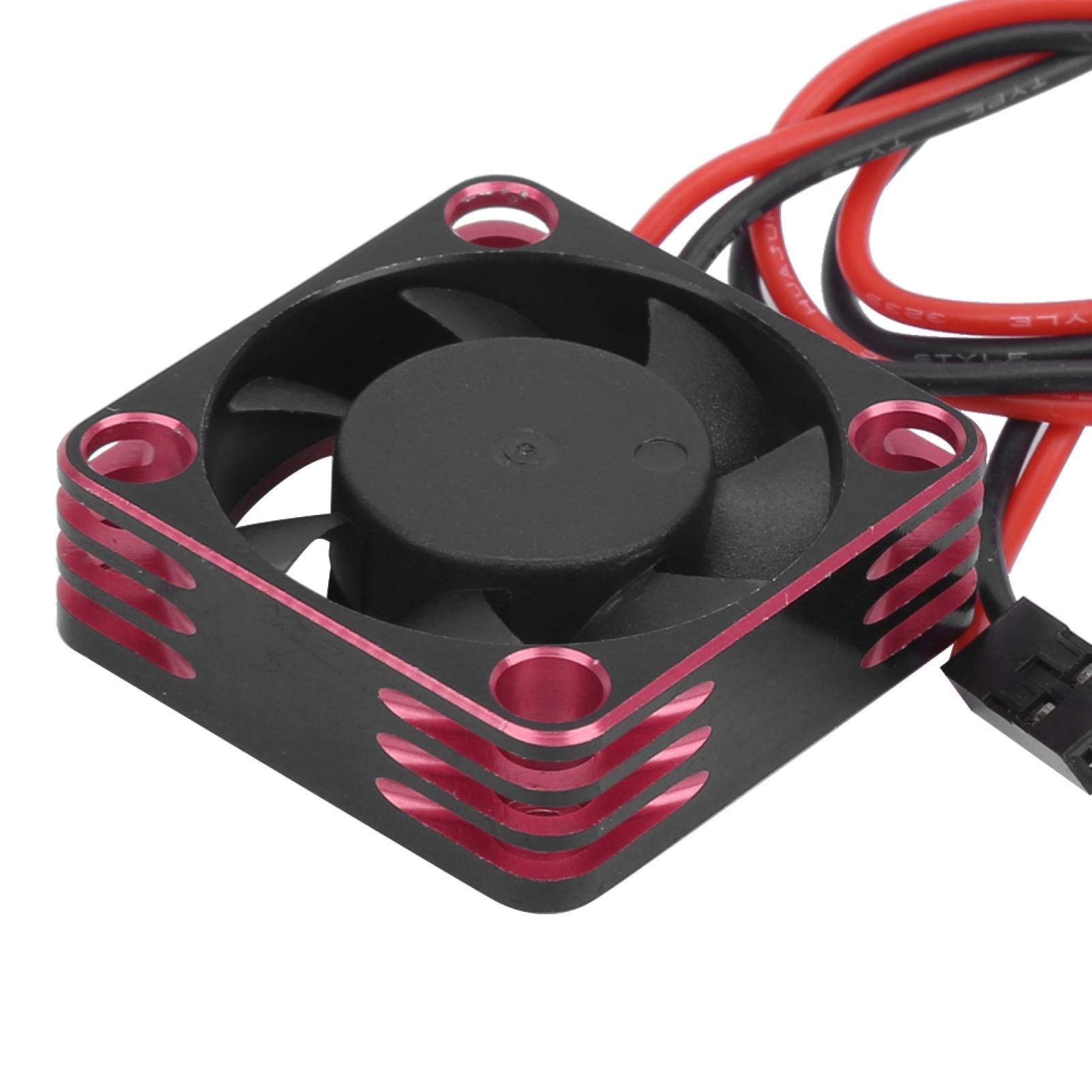 Alomejor Ventola di Raffreddamento 28000 RPM Ventola di Raffreddamento RC Parti di Accessori Motore Senza spazzole Ventola 30x30mm per RC540(Rosso)