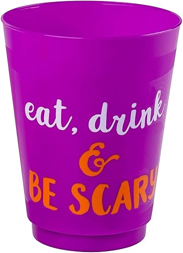 Miniatura 7 de Vasos de plástico para fiesta de Halloween (473 ml, 4 colores, 24 unidades)