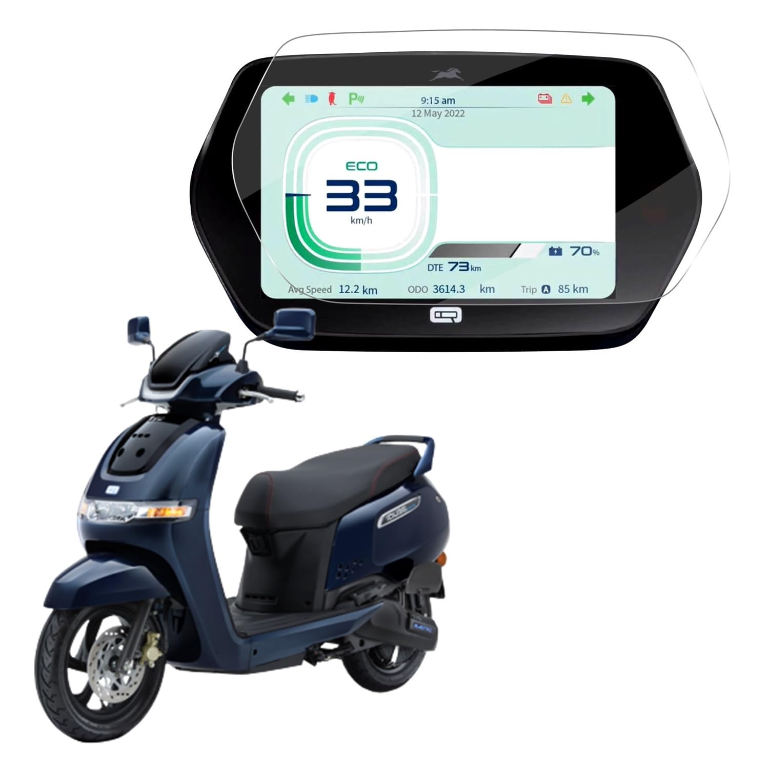 Wisely Screen Guard Protector for TVS iQUBE S Ev Scooter (7-inch) Display 9H Anti Scratch, Easy installation kit, HD Clear, Full Cover (B0CGF2JWQ3) Amazon Price History, Amazon Price Tracker