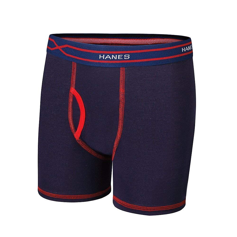 Hanes X-Temp BX64P4 - Calzoncillos tipo bóxer para niños, cintura flexible, 4 unidades