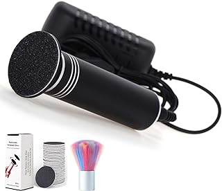 Removedor de callos eléctrico mejorado para pies, 1200 RPM, velocidad ajustable, lijadora eléctrica profesional de pies, herramienta de pedicura para mujeres y hombres, piel muerta agrietada, 60