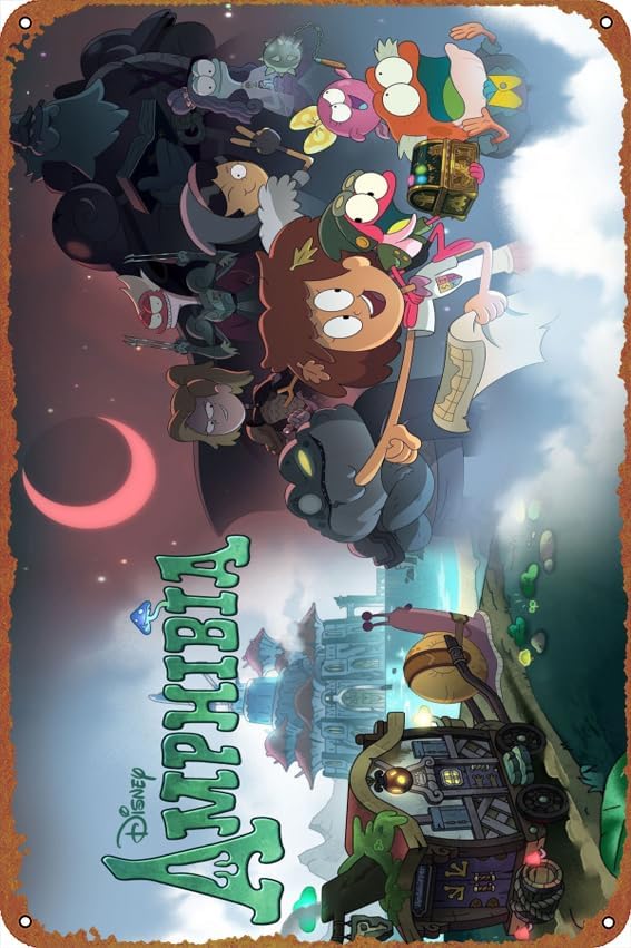 Amazon.com : Amphibia Posters Tin Metal Sign Vintage Wall Plaque Decor ...