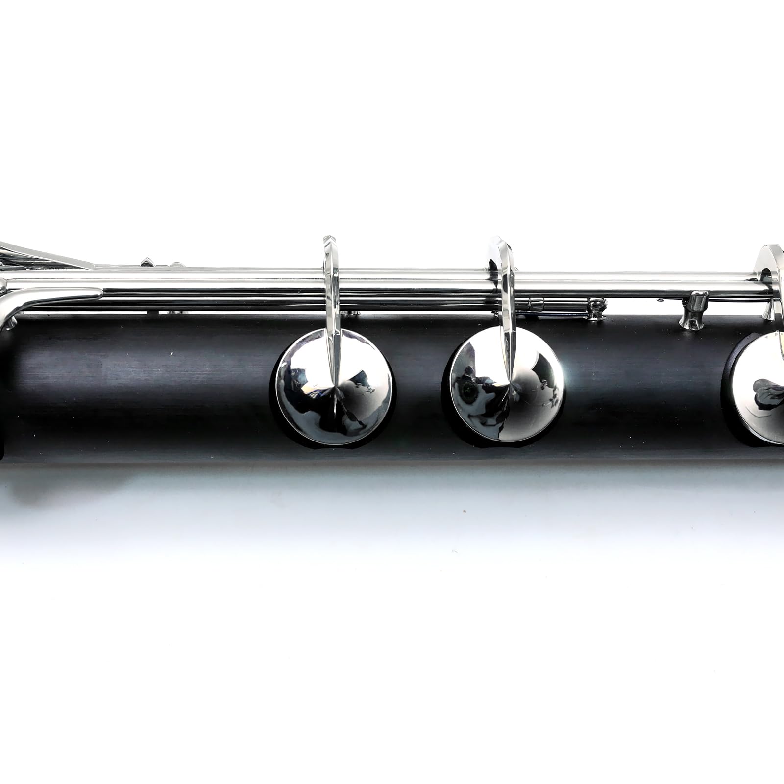 Professional Bass Clarinet Low C Bb Key Clarinet with Case Nickel Plated keys Advance Easy blowing (Low C)