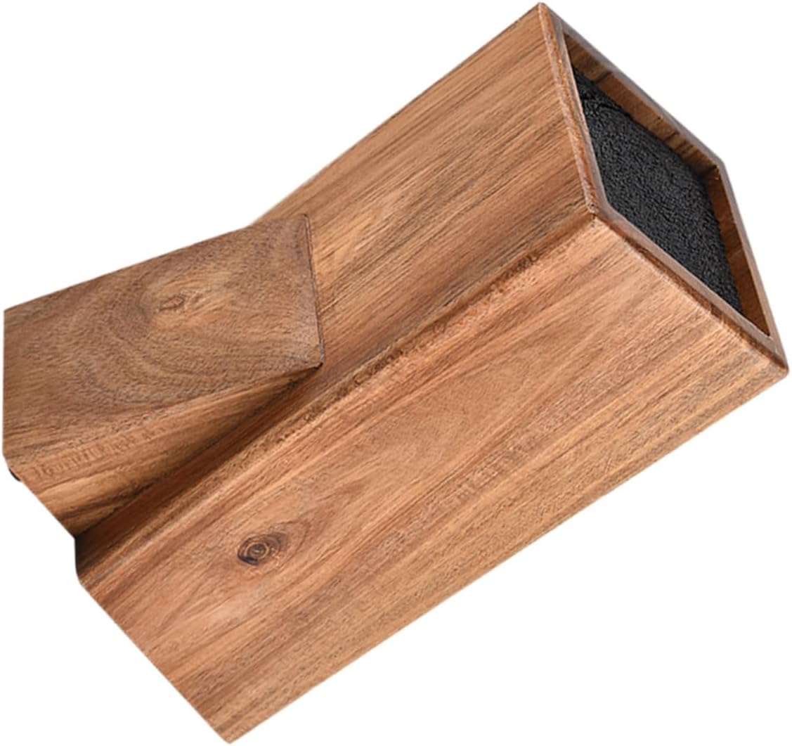 PRETYZOOM 1pc Knife Storage Rack Kitchen Organizer Magnetic Strip Holder Organizer Acacia Wood Holder