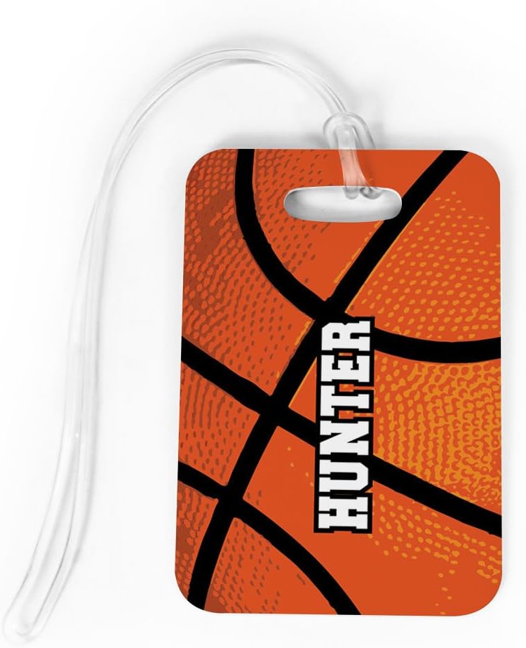 Basketball Luggage & Bag Tag Personalized Basketball Texture No Personalization