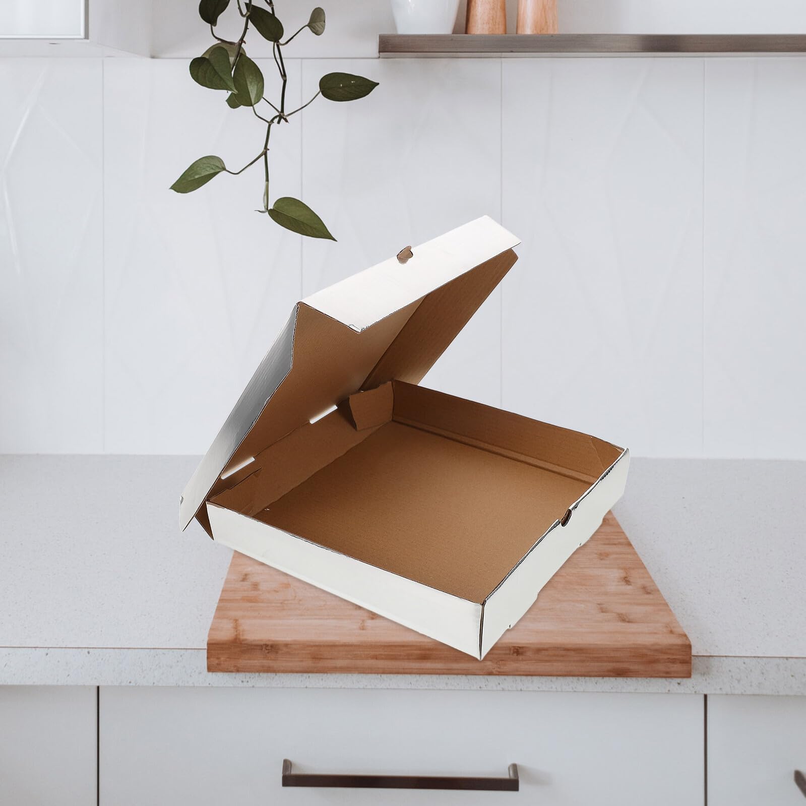 10 Cajas de Pizza de Papel Grueso para Llevar, Fáciles de Transportar, Cajas de Envío para Panaderías y Restaurantes