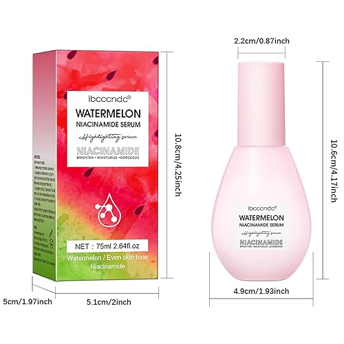 Miniatura 7 de Mysense Suero de niacinamida de sandía para el cuidado de la piel, suero facial para iluminar, piel brillante, mejora la suavidad de la piel,