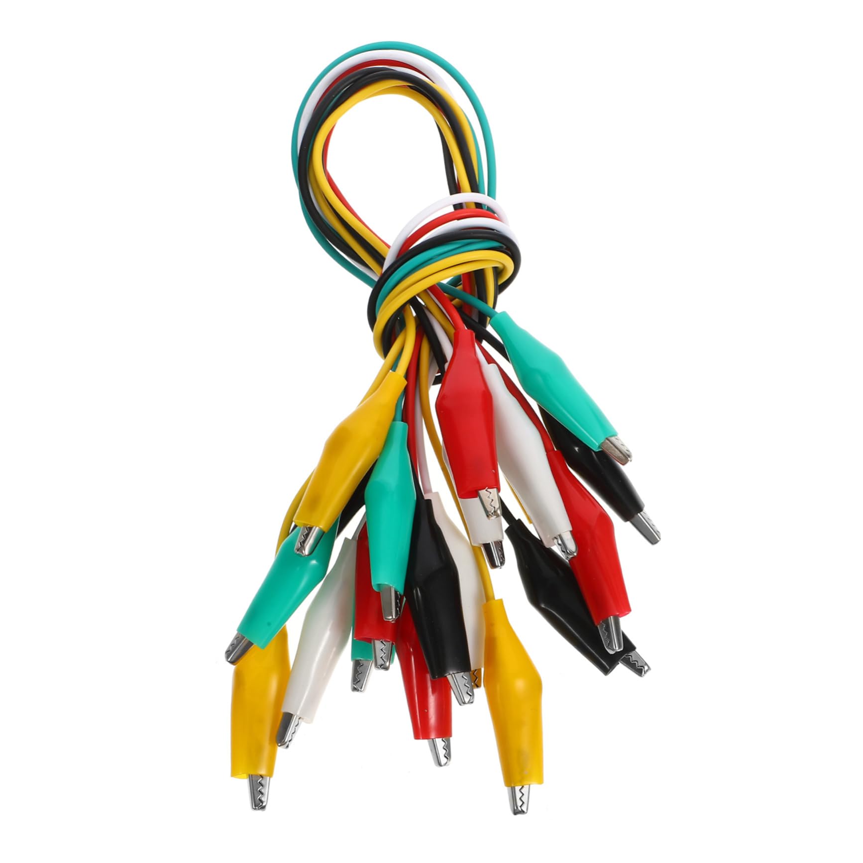 100pièces Câbles Test Avec Pince Crocodile Clips Électriques Robustes Pour Test Électrique Et Connexion De Circuit Couleurs