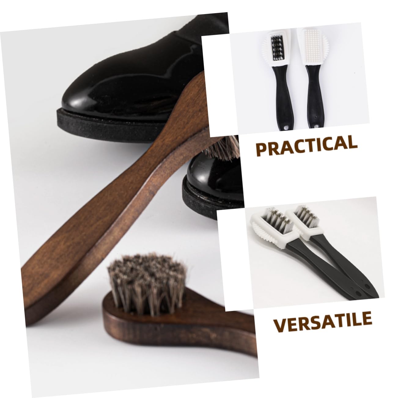 BESPORTBLE 5 Set Spazzola Per Scarpe Con Setole Spazzola Per Scarpe Spazzola Per Lucidare Le Scarpe Spazzola Per Pulire La Suola Delle Scarpe Spazzola Per Scarpe In Pelle 2 pezzi * 5