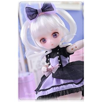 中国産　ミニbjdドール　少女12cm 2体 Amazon.co.jp: ミニBJD人形1/6スケール26cm球体関節人形SD
