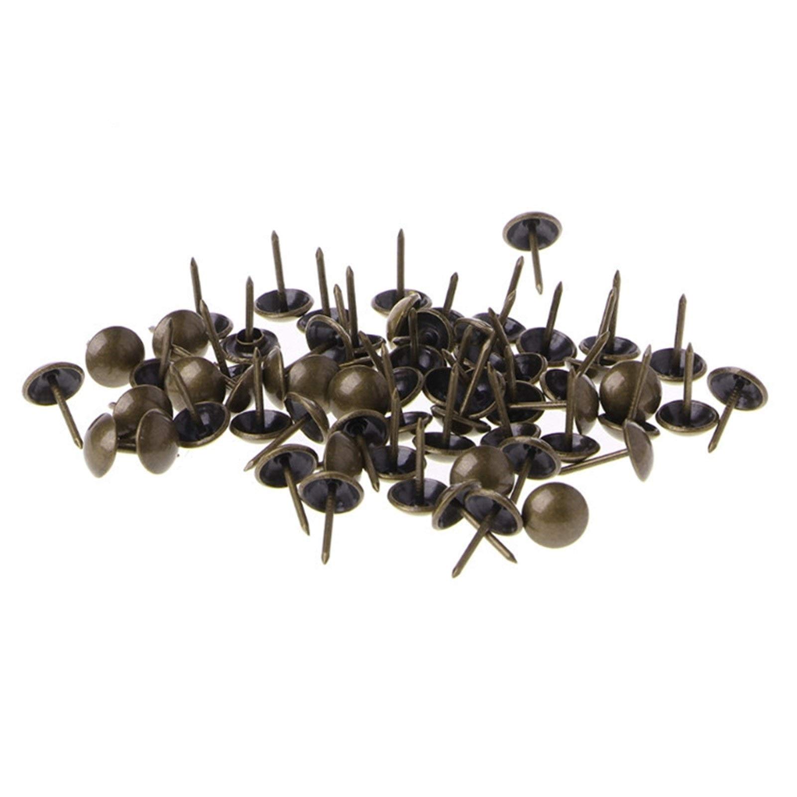Rohcghc Bronze Upholstery Nails Tacks, Thumb Push Pins(Bronze)
