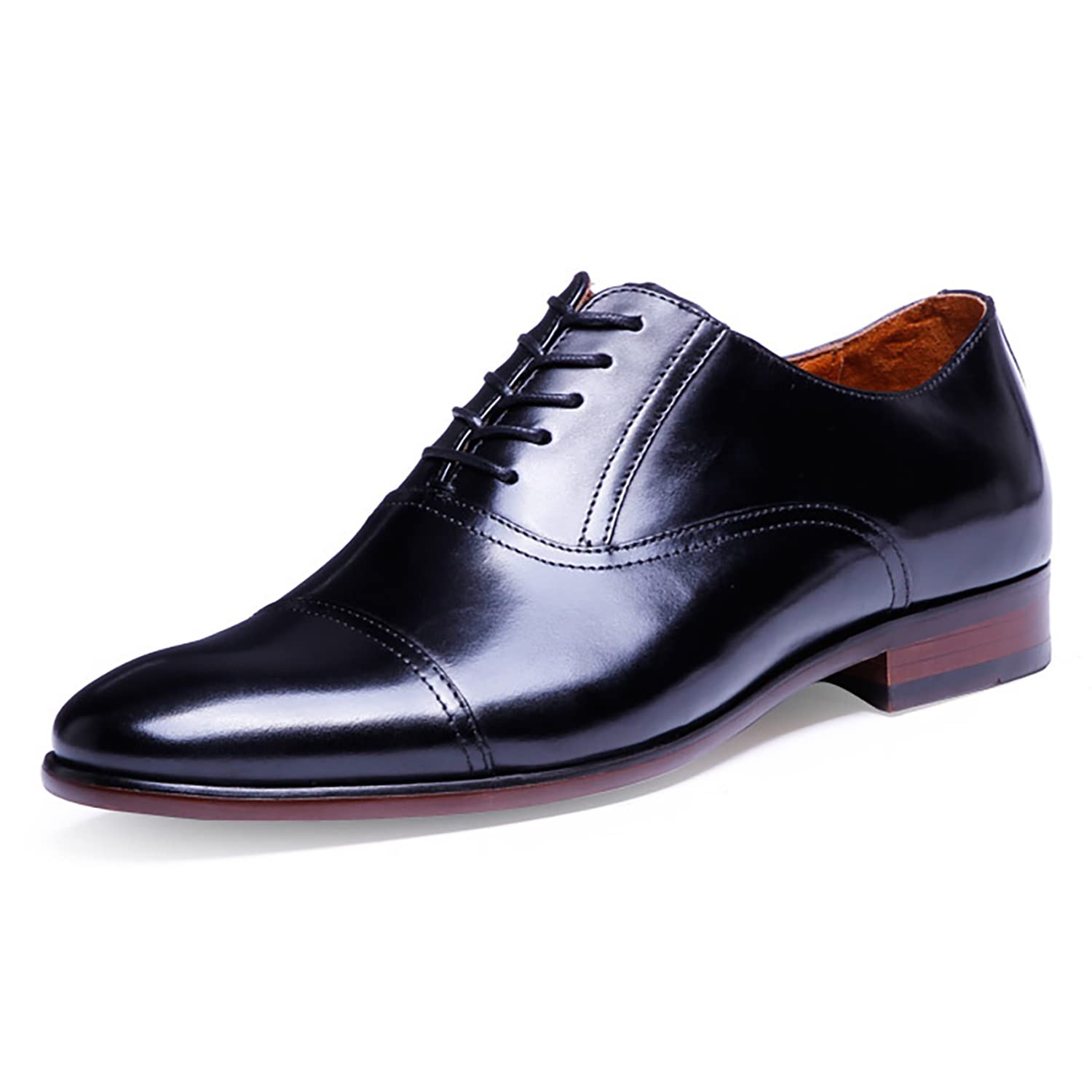 DESAI Herren Derby Schnürhalbschuhe Elegant Klassischer Brogue-Stil Hochzeit Leder Schuhe Abendschuhe