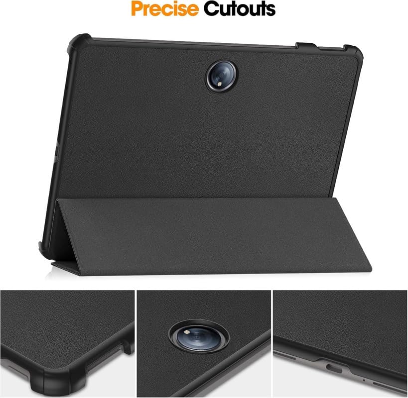 Image of Smart Flip with Pen Holder Protective Tablet Cover for OnePlus Pad 2 (12.1 inch) (Magnetic PU Leather, Black)