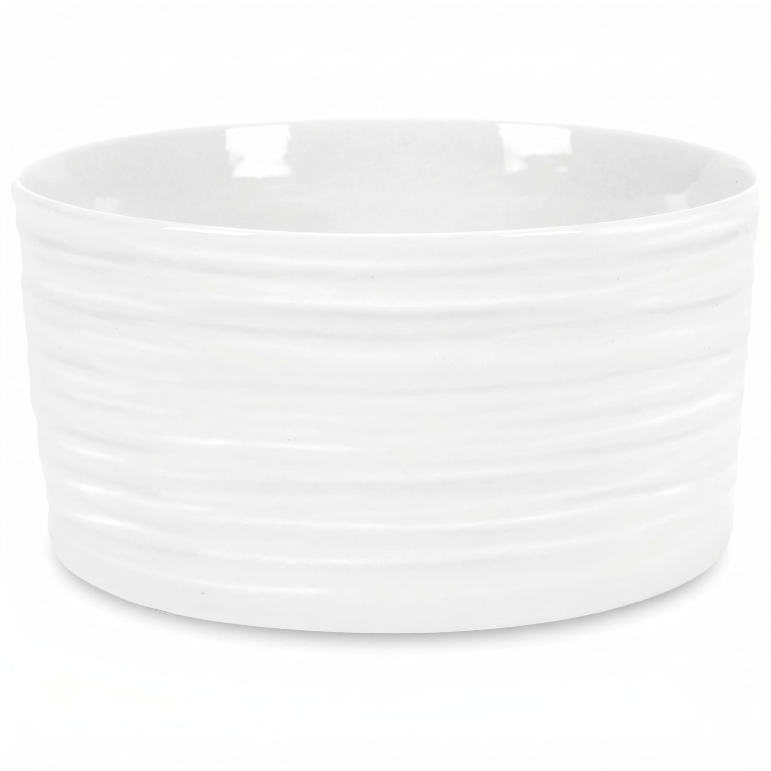 Portmeirion x Sophie Conran Set of 4 Small Ramekins - White Porcelain, Microwave, Dishwasher & Oven Safe, Suitable for Baking, Serving, and Giftable Presentation