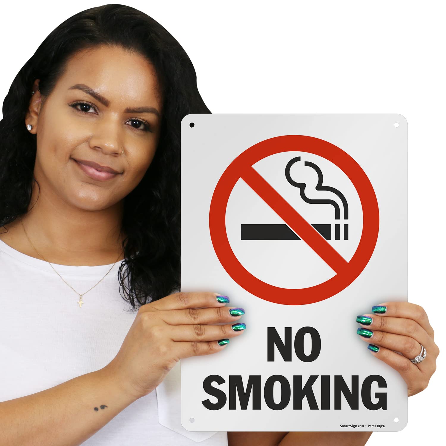 14x10 Sign Aluminum Osha Ansi Compliant No Smoking Safety Sign No Smoking Aluminum ...