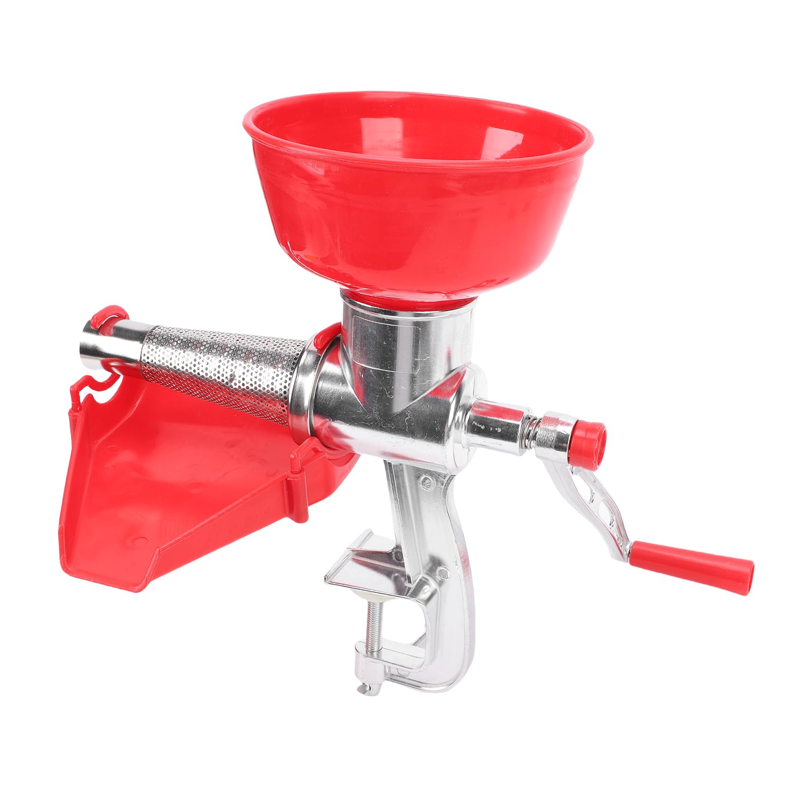 Passaverdure Manuale in Alluminio, Multipurpose Tomato Sauce Maker per Verdure, Frutta, con Manovella Manuale, Separa la Buccia Dalla Polpa, Consistenza Liscia, Piccolo e