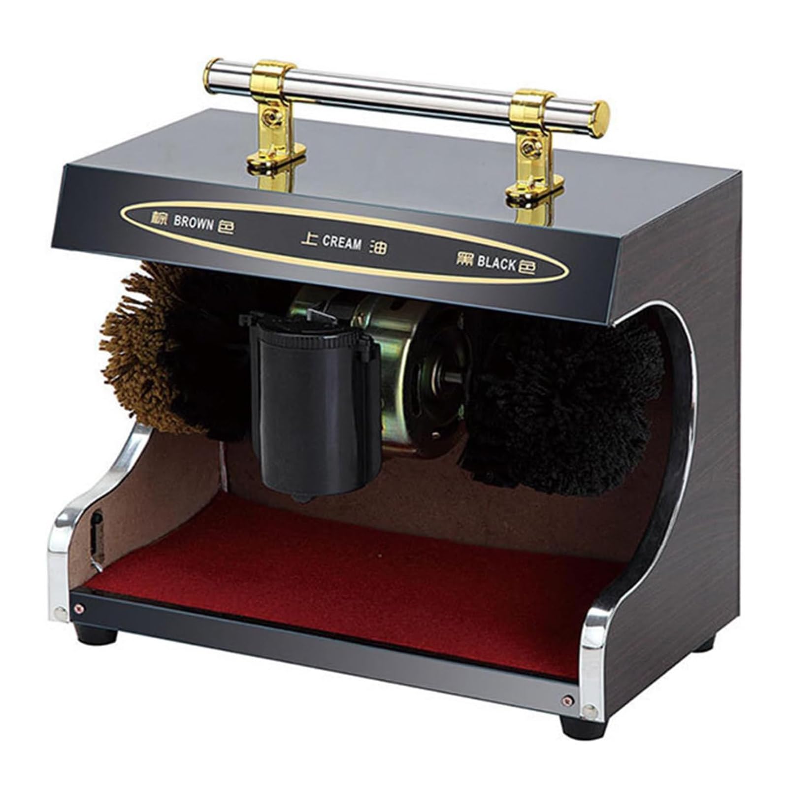 JJENXYYDS Shoe Polishing Machine,Fully Automatic Induction Shoe Polishing Machine,Public Electric Titanium Shoe Polishing Machine for Family,Hotel,