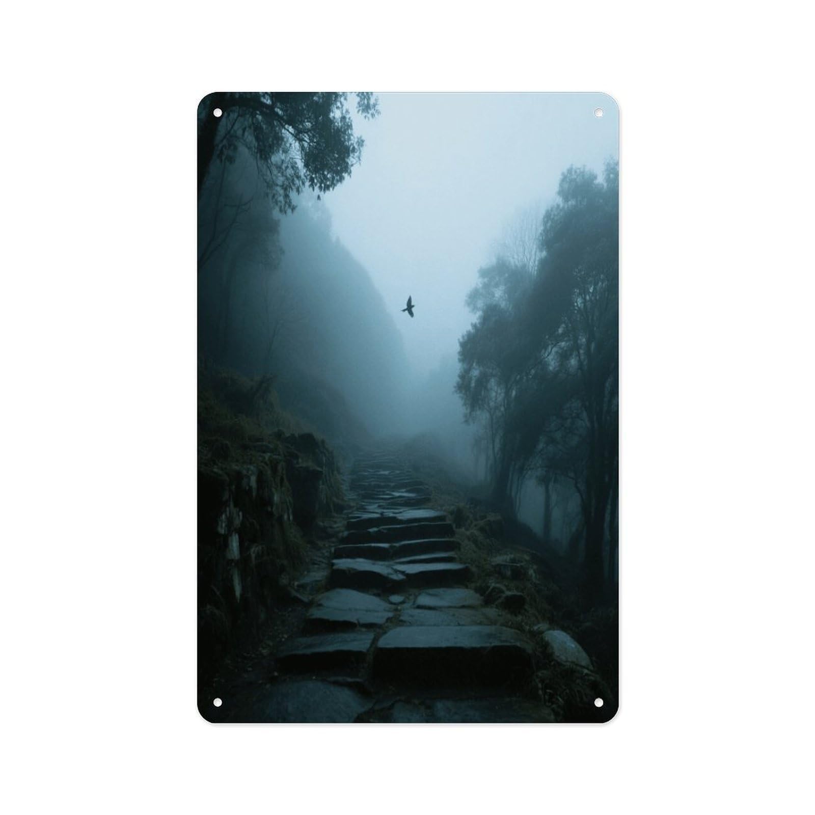 Fekiloot Style Historic Trail In The Mountains Wall Decor Metal Signs Tin Signs Poster