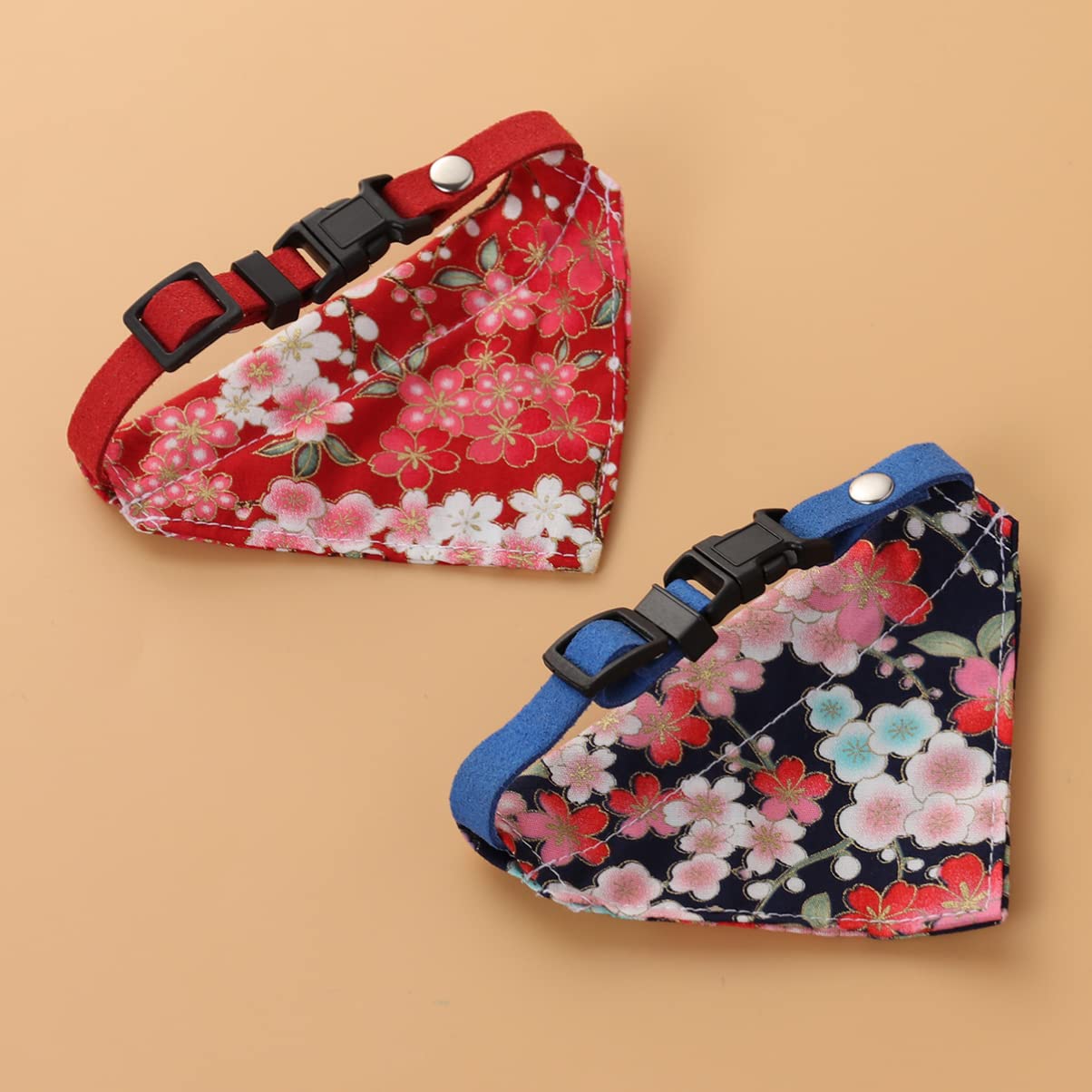 minkissy 6pièces Bandana Chien Triangle Motif Ajustable Accessoires Animaux Modèles Aléatoires