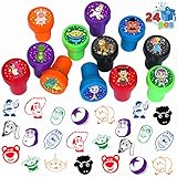 TEOY 24 Pcs Toy Inspired Story Themed Stampers, Birthday Party Supplies, Goody Bag Treat Bag Stuff for Birthday Party Gifts