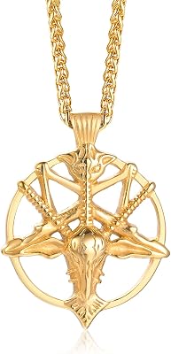 Collier Pendentif Avec Baphomet • Satan Shop