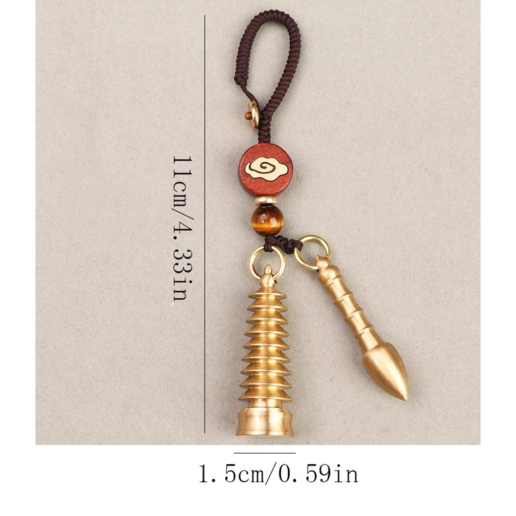Cordones para Llaves Llavero De Latón Colgante para Llavero Colgante para Bolso De Estudiante Adorno para Llave Llavero De Cobre para Coche Decoración Accesorios para Llavero,B
