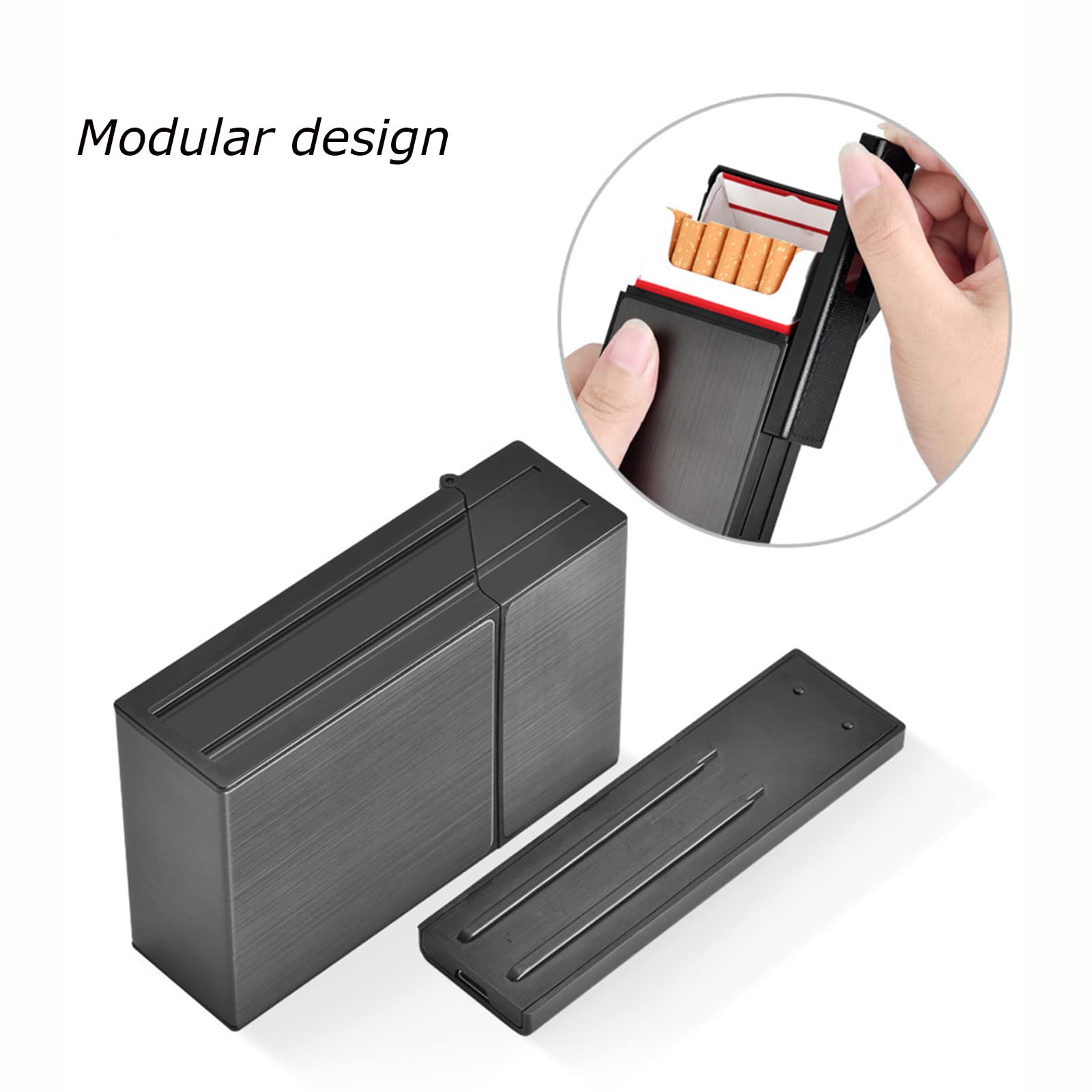 elfbar nachfüll pod läuft aus Étui Métal Cigarette main image 0