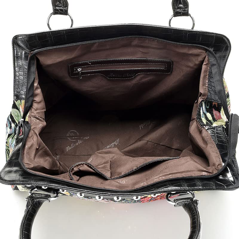 Bolso Satchel Mellow World Flower Shop Negro miniatura 7