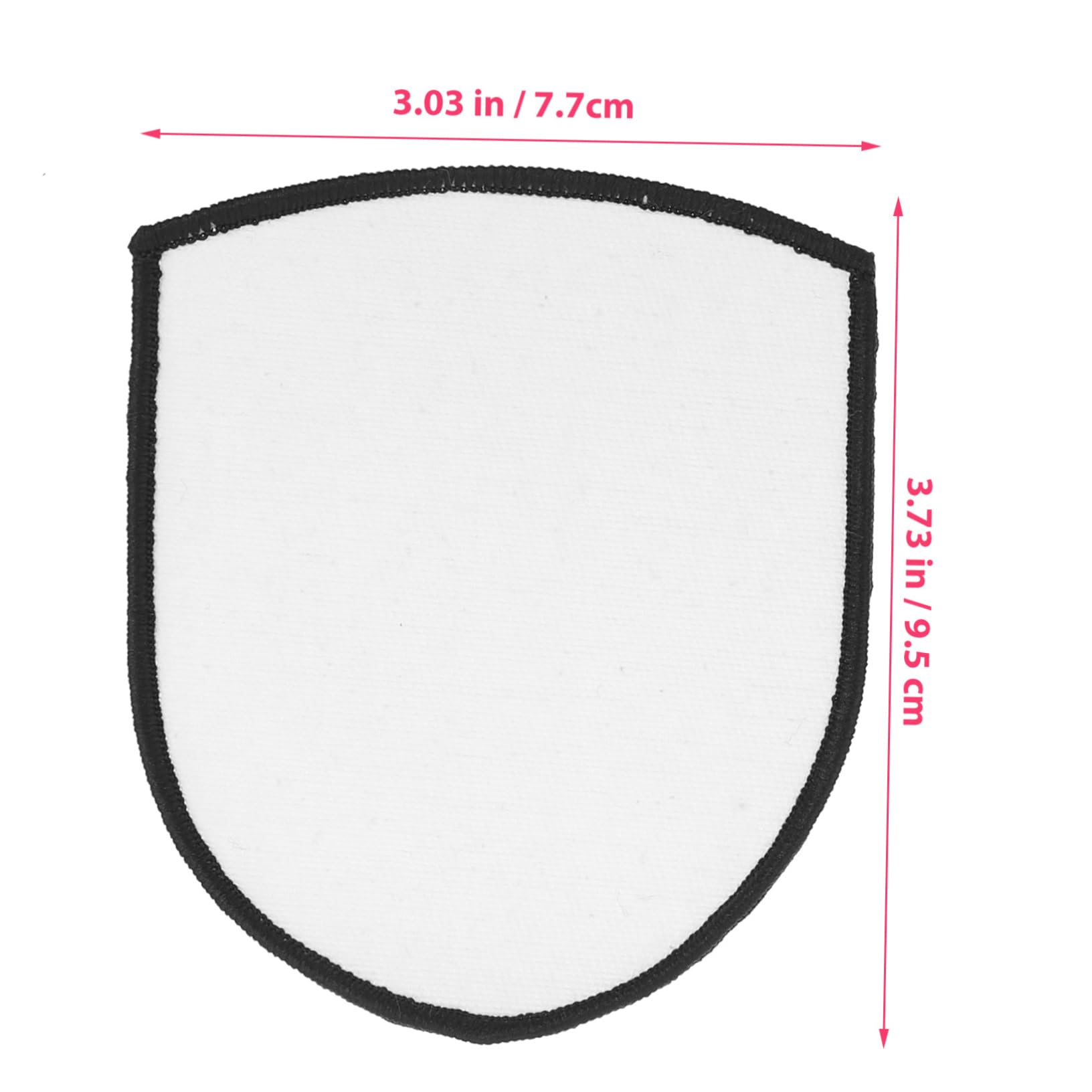 SHINEOFI 100pezzi Toppe Termoadesive Bianche Per Patches Per Trasferimento Termico Su Tessuti Jeans Borse e Abbigliamento Decorativi Adatti Per Personalizzazione e Fai-da-te