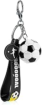 Cobee Fußballgeschenke Schlüsselanhänger, inspirierende Silikon Schlüsselanhänger, Fußball Schlüsselanhänger für Jungen Mädchen Teenager Sportschule Karneval Belohnung, Partygeschenke
