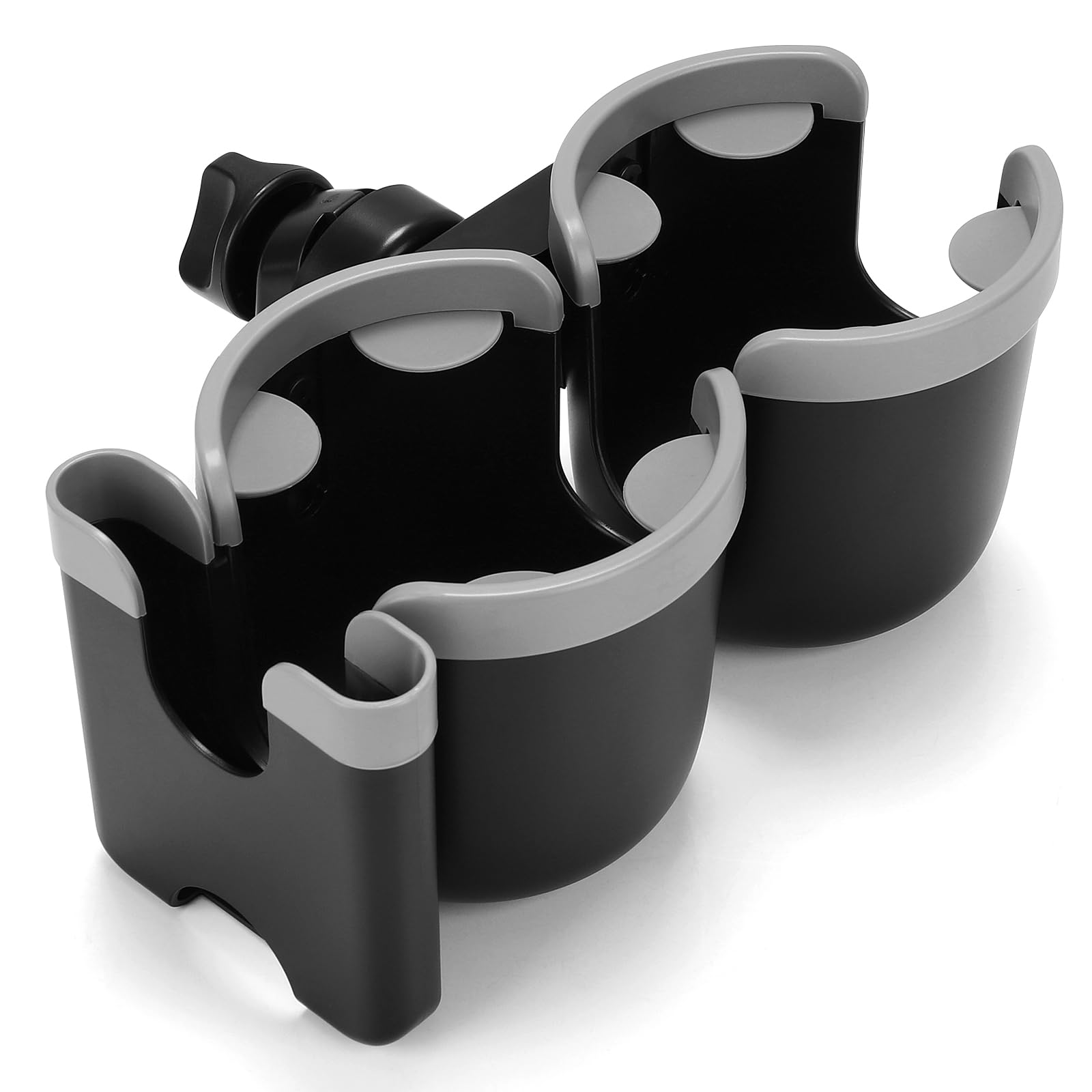 Accmor Stroller Cup Holder with Phone Holder, Bike Cup Holder, Universal Cup Holder for Uppababy Nuna Doona Strollers, 2-in-1 Cup Phone Holder for