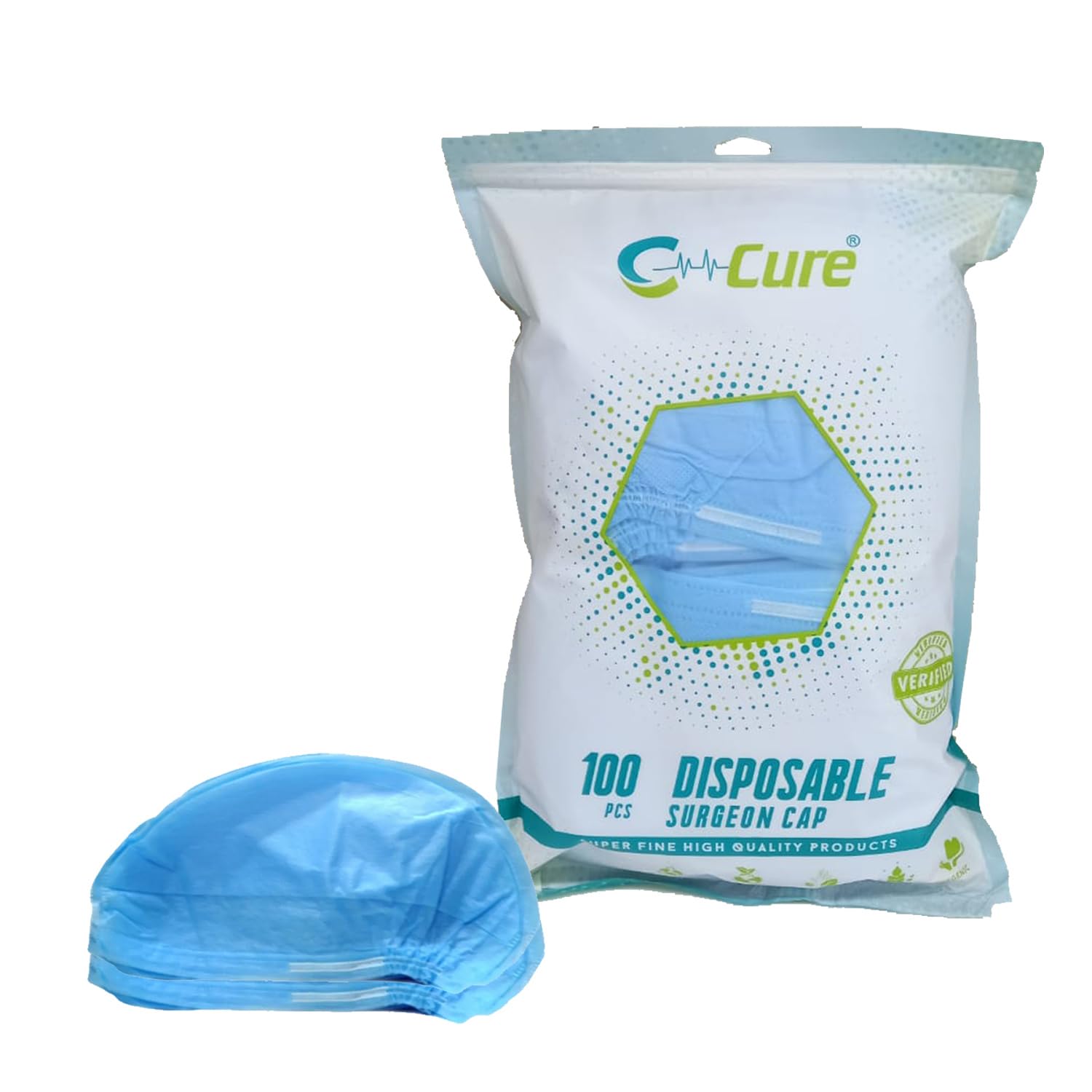C-Cure Disposable Surgeon Cap/Non Woven for Medical Hospital & Lab (Pack of 100 pcs) (B0BQ6P11J1) Amazon Price History, Amazon Price Tracker