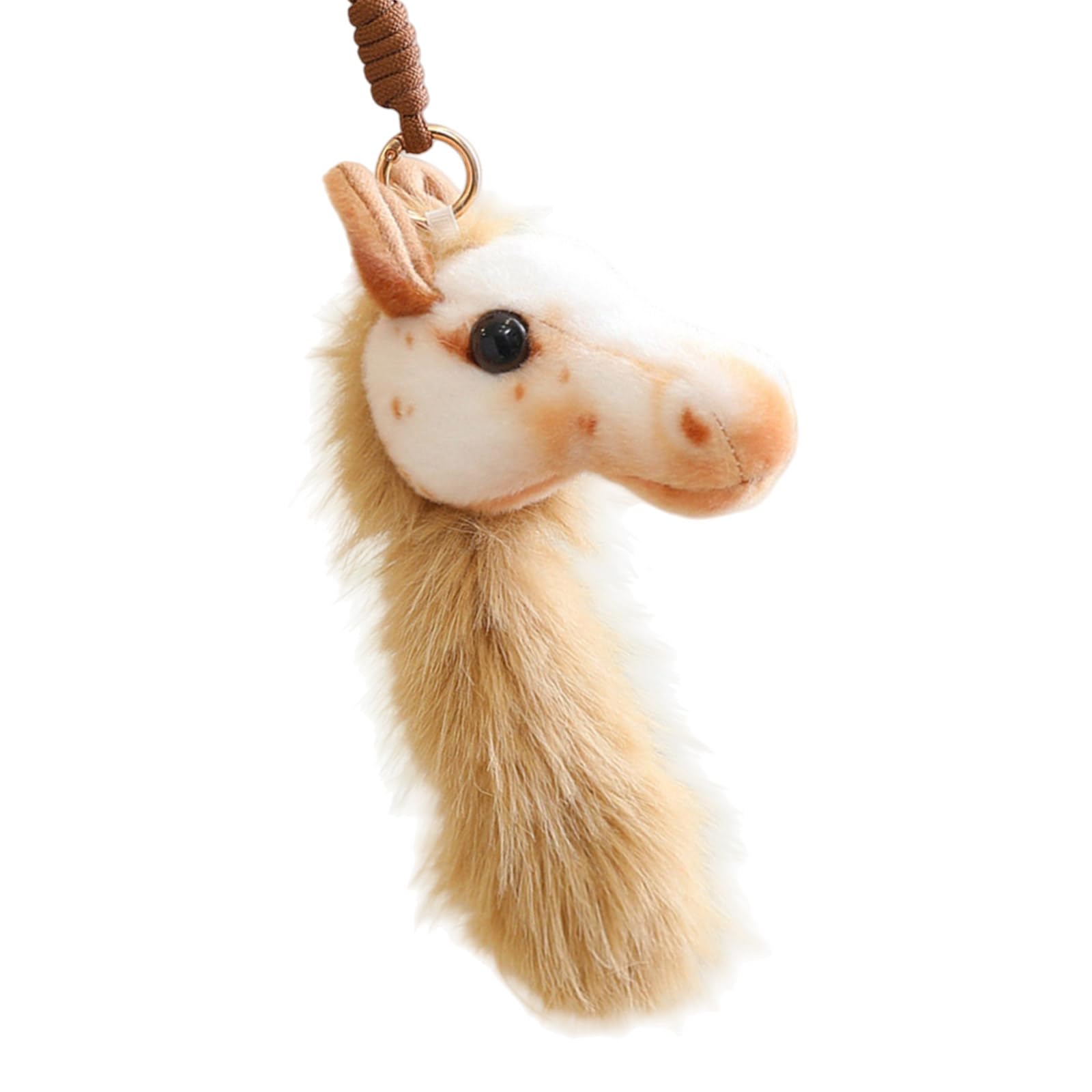 Adorable Cartoon Horse Head Plush Pendant Holidays Birthdays Home Decoration Safe Materials Ornament Soft Plush