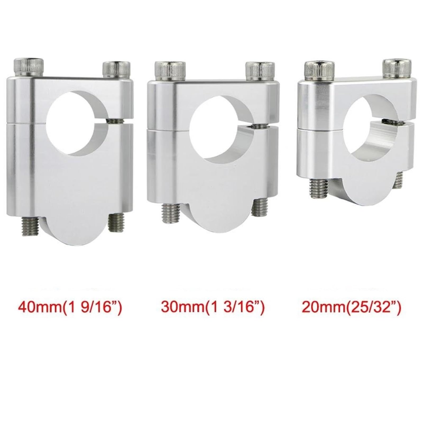 Riser Manubrio Moto per H&Onda CRF150 CRF230L CRF300L CRF250L XR250R XR600R XR650L Morsetto di Montaggio Riser Manubrio Distanziale Rialzo Manubrio(Nero,40 mm)