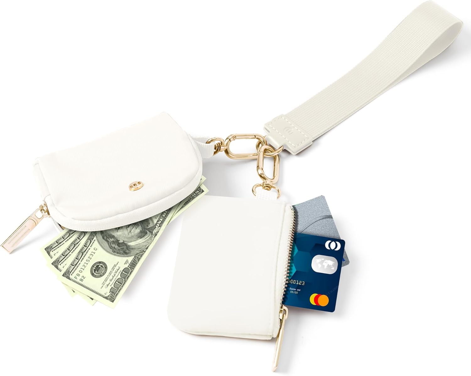 Mum's Memory Mini Zip Around Wristlet Wallets for Women -KeyChain Wallet with Detachable Dual Pouch Wristlet -Key Chain Coin Purse Small Wallets - Image 5