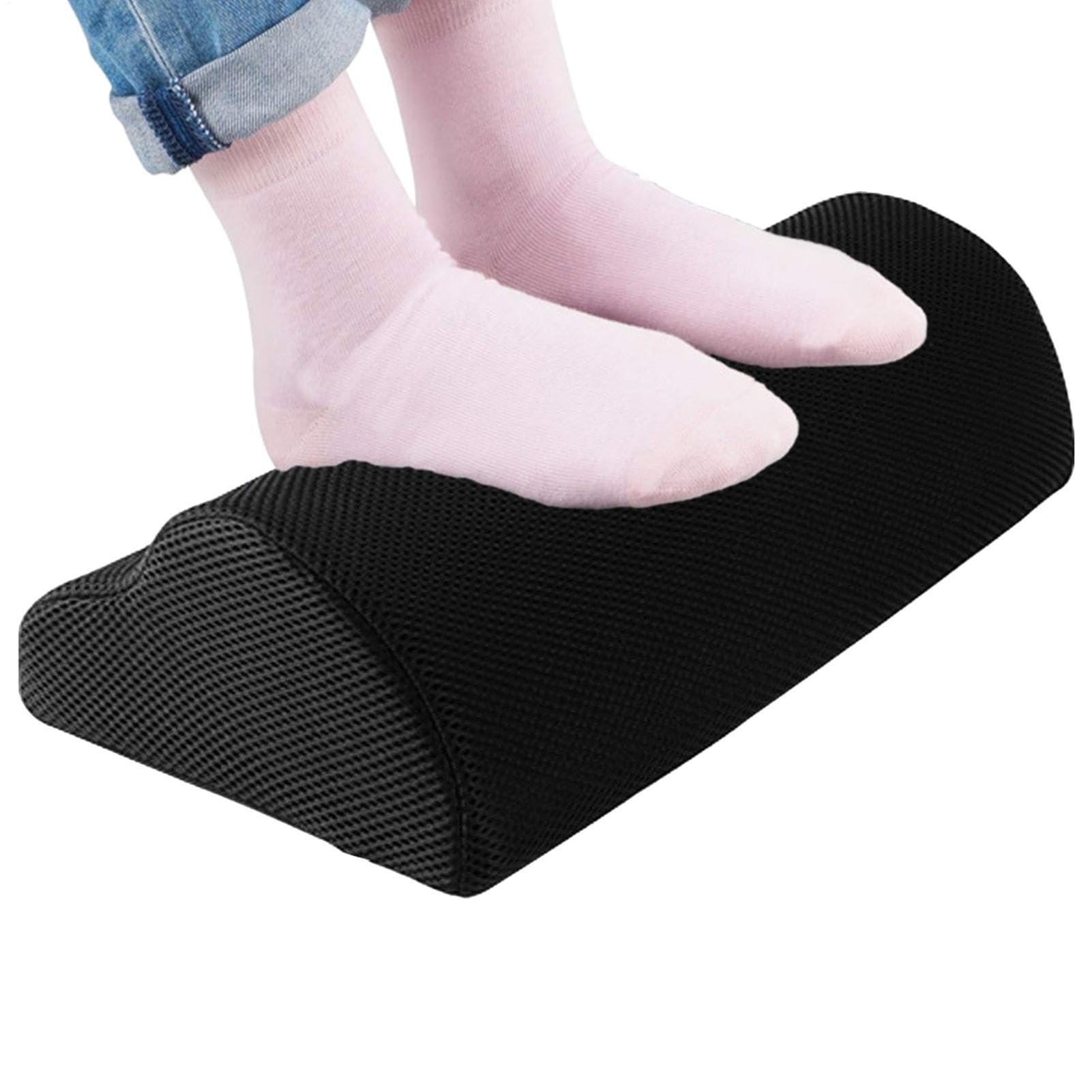 Poggiapiedi: sgabello con angolo inclinabile, morbido di supporto per | gambe sotto la scrivania con massaggiatore, poggiapiedi portatile leggero | Poggiapiedi ergonomico per ufficio a casa