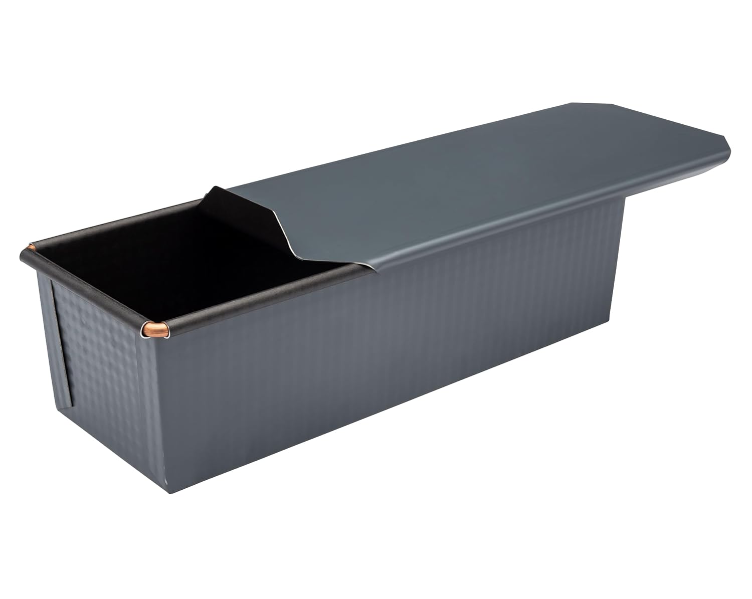 Matfer Bourgeat Exopan Steel Bread Mold/Loaf Pan with Lid, Nonstick, 11 1/3" x4 1/3"